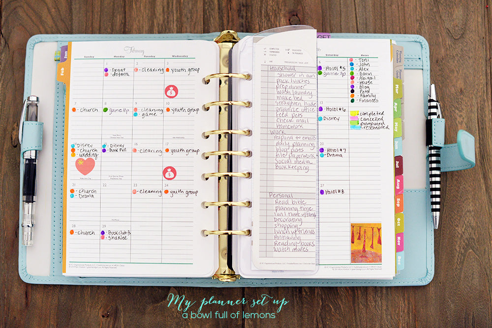 daily planner week per week