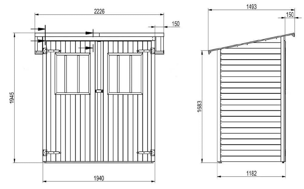 Cabane à outils Zimowit 14 - 4.19m³