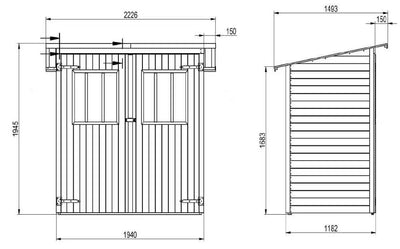 Cabane à outils Zimowit 14 - 4.19m³